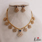 Sparkling Floral Motifs AD Victorian Necklace NC2965 (Available In 5 Colors)