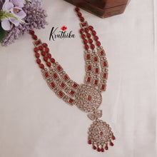 Gorgeous AD Moissanite Three Layer Haaram LH1889 (Available in 5 Colours)