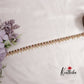 Beautiful Kemp Teardrop Floral Motifs Hip Chain With Pearl Drops V308