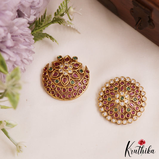 Elegant Floral Motifs Chandra Surya Kemp Hair Ornaments J375