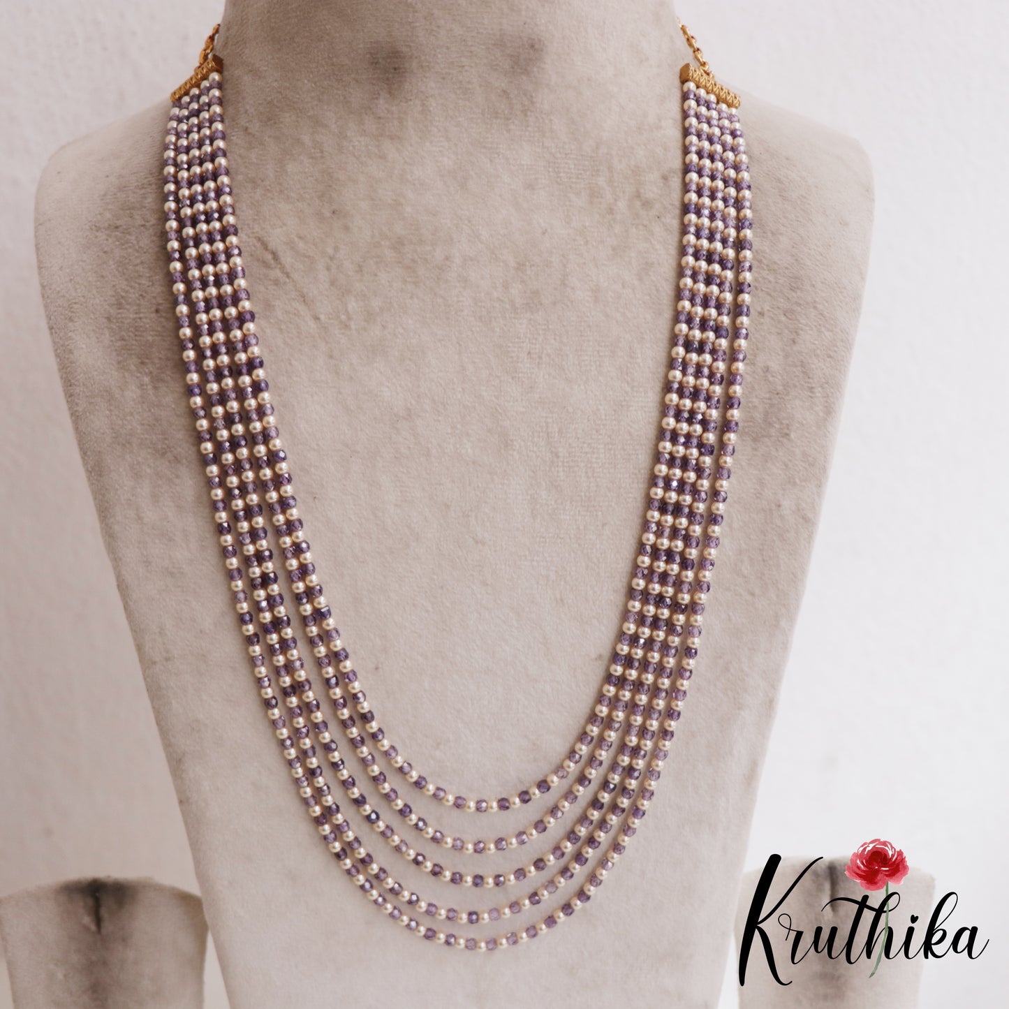 Elegant Multi Layered Pearl Bead Haaram LH2100