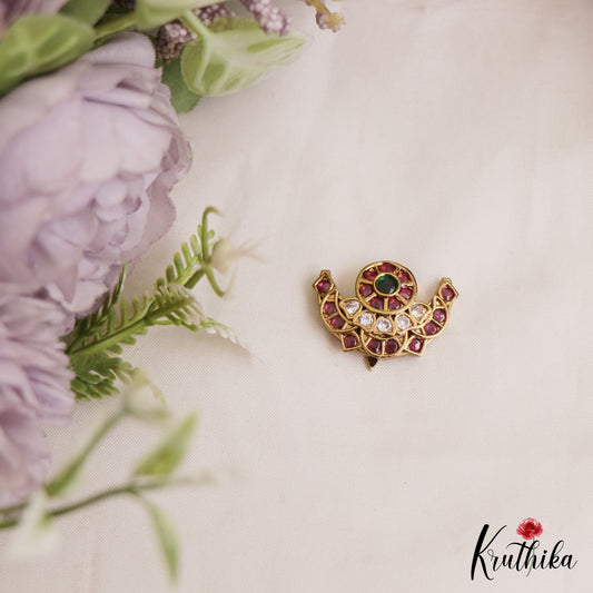 Trendy Floral Motifs Gold-Tone Chandra Surya Kemp Hair Ornaments J388