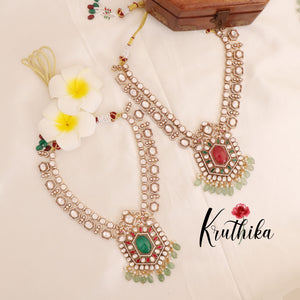 Grand Premium Kundan Necklace NC1759 ( Available in 2 Colours)