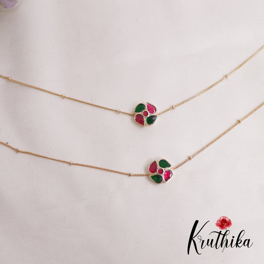 Beautiful Jadau Anklets A52