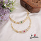 Simple CZ Sparkling Floral Victorian Hasli Necklace NC2253 (Available in 2 Colours)