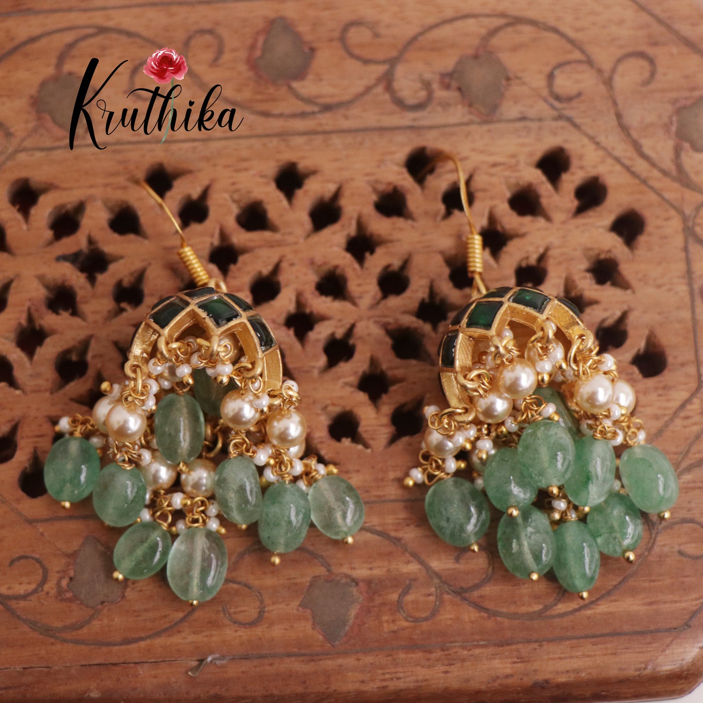 Elegant Jadau Jhumkas E503