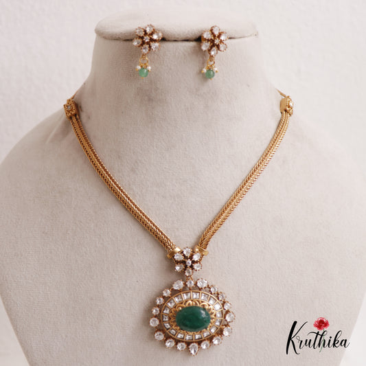 Stunning Moissanaite Chain Set NC2579 (Available In 3 Colours)