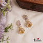 Sparkling Peacock Motifs AD Jhumkas With Pearl Drops E1095 (Available In 3 Colors)