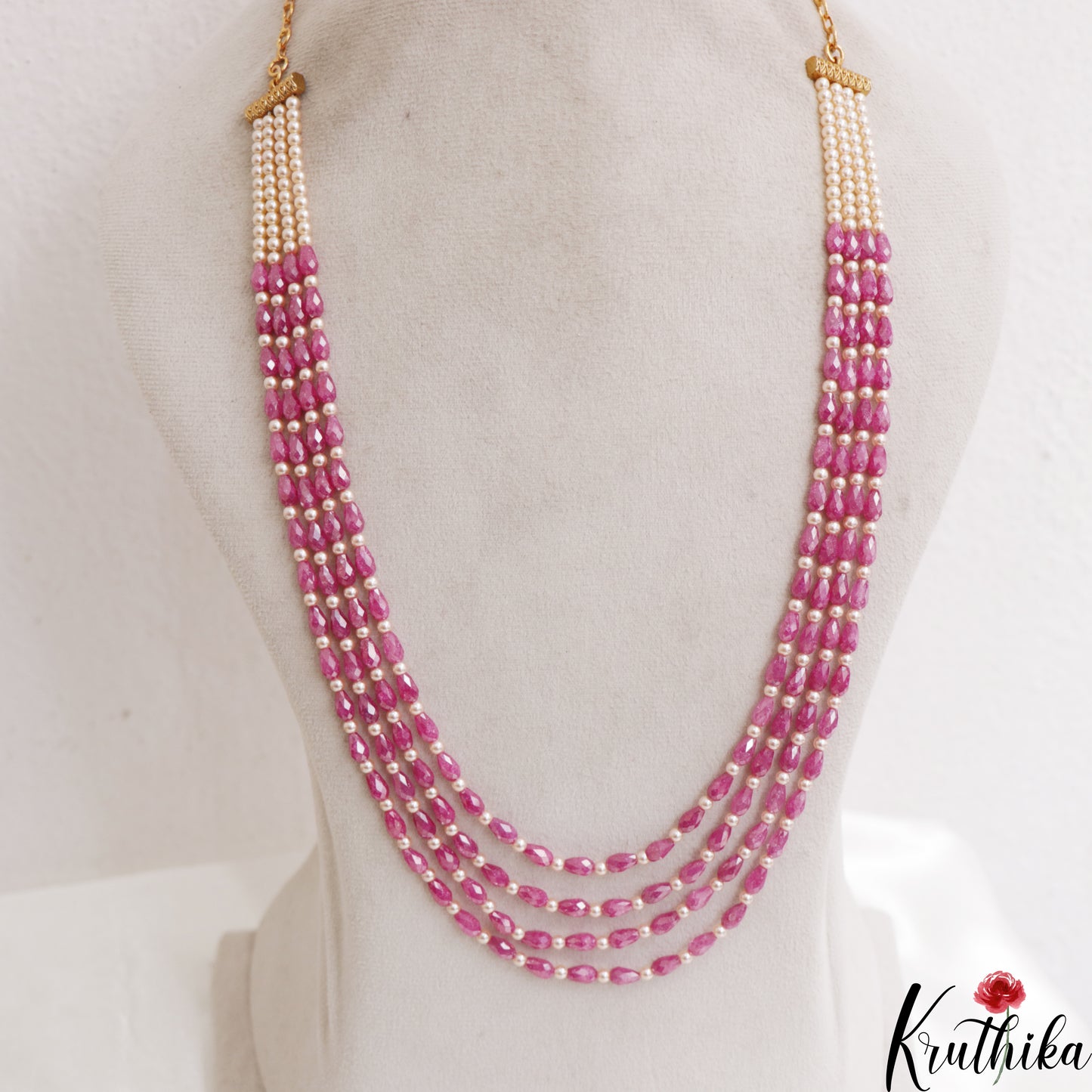 Classic Multi Layer Pearl Bead Haaram LH2139