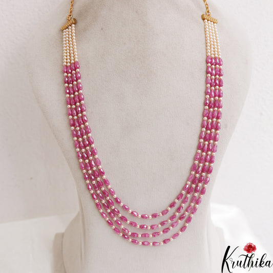 Classic Multi Layer Pearl Bead Haaram LH2139 (Available In 8 Colors)