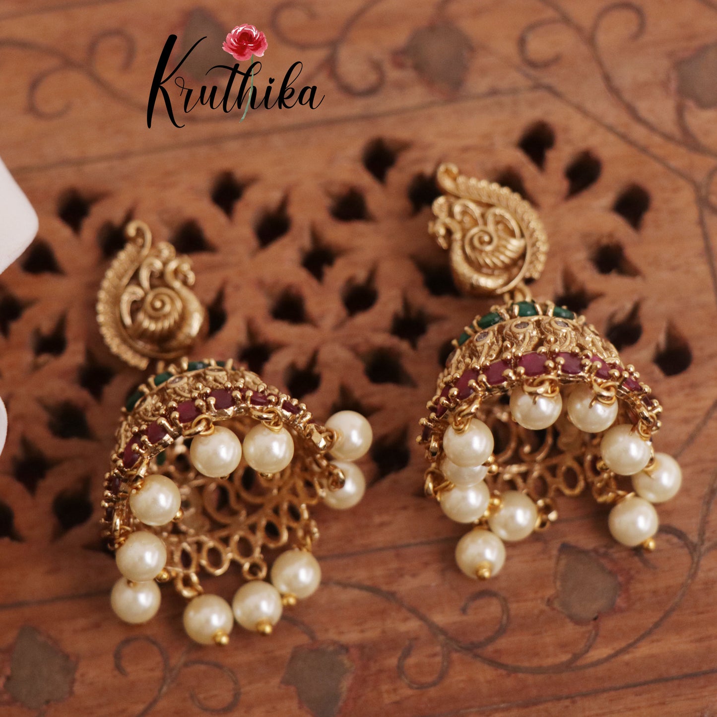 Premium Three Layer Lakshmi peacock Jadau choker NC1956 [ Available in two colours]