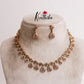 Trendy Multi Stone Drop Pendants Necklace Set NC2060