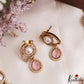 Elegant Pearl Leaf Motifs CZ Victorian Necklace NC3154 (Available In 6 Colors)