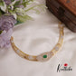 Simple CZ Sparkling Floral Victorian Hasli Necklace NC2253 (Available in 2 Colours)