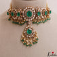 Stunning Polki Victorian Choker With Multi Pearl Strand Chain NC3002 (Available IN 2 Colors)