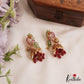 Beautiful Peacock Motifs Kemp Jhumkas With Pearl and Bead Drops E1090 (Available In 2 Colors)