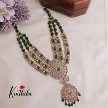 Gorgeous AD Moissanite Three Layer Haaram LH1889 (Available in 5 Colours)