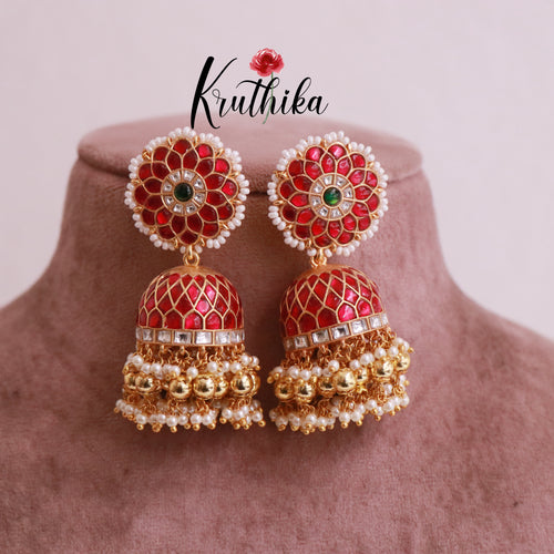 Premium Jadau Jhumkas E469