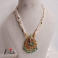 Traditional Multi Layered Perals Haaram With Beautiful Enamel Ganesha Pedant LH2006 (Available In 2 Colours)