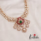 Stunning Geometric Motifs Mossanaite Jadau Necklace NC2606