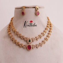Trendy Two Layer AD Necklace NC1895 (Available in 3 Colours)