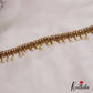 Classic Teardrop Motifs Hip Chain With Pearl Drops V344