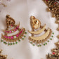 Stunning Antique Nagas Peacock Motifs Jadau Necklace With Pearl Drops NC3141