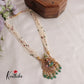 Traditional Multi Layered Perals Haaram With Beautiful Enamel Ganesha Pedant LH2006 (Available In 2 Colours)