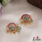 Beautiful Floral Jadau Jada Billa With Bead Drops J316 (Pair of 2)
