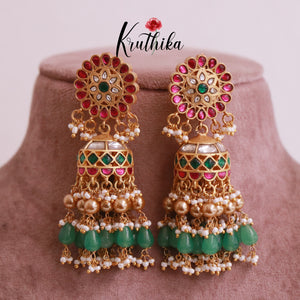 Premium Jadau Jhumkas E472