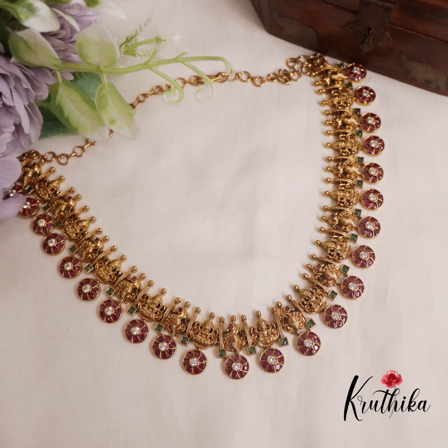 Premium Antique Kemp Kasu Neckalce NC2220