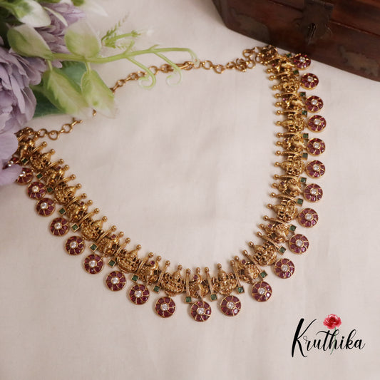 Premium Antique Kemp Kasu Neckalce NC2220