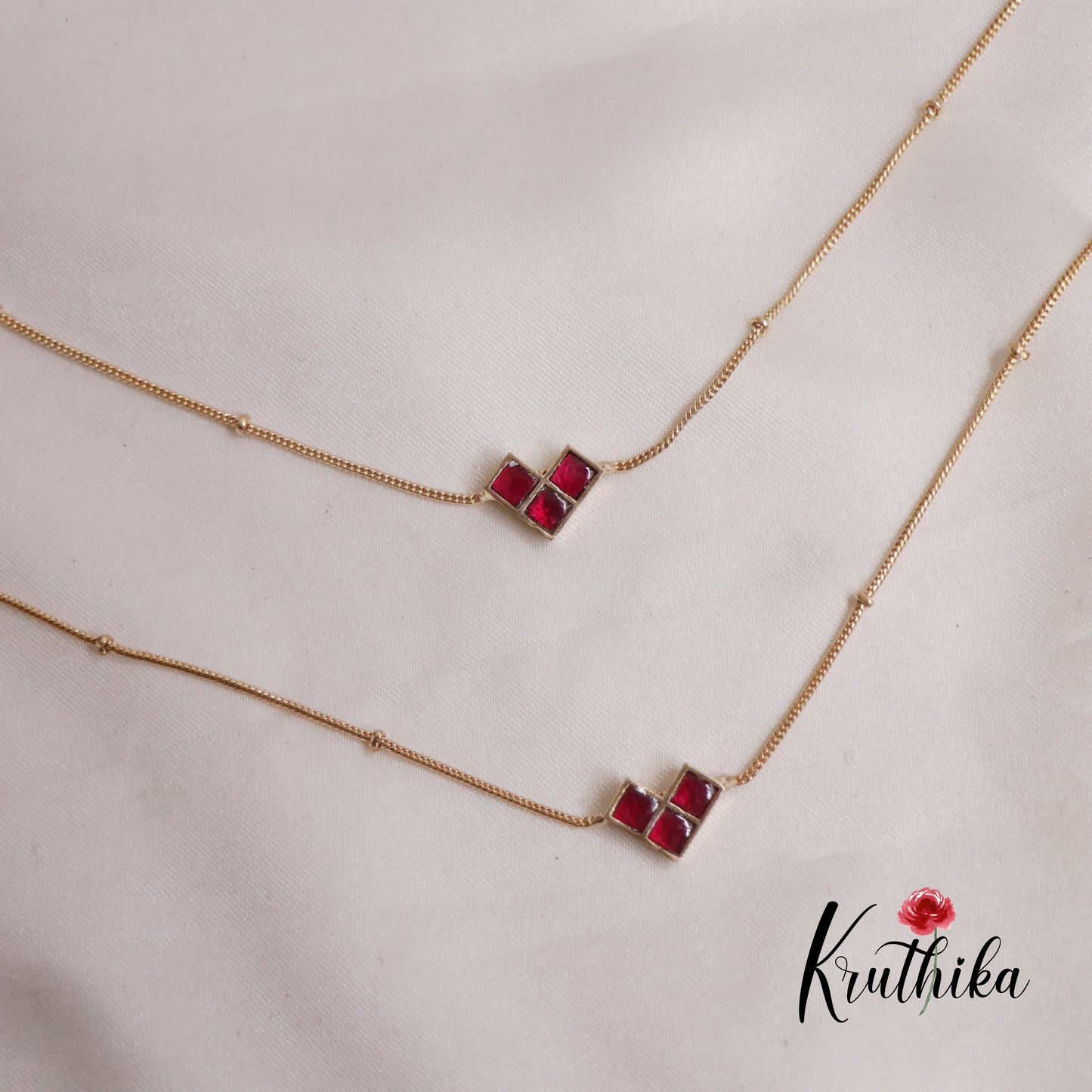 Elegant Jadau Anklets A53