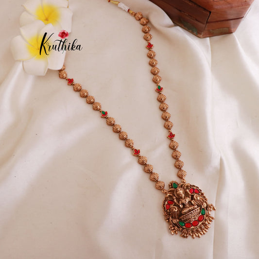 Premium Lakshmi Balls Jadau Haaram -Multi stones LH1792