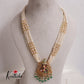 Traditional Multi Layered Perals Haaram With Beautiful Enamel Ganesha Pedant LH2007 (Available In 2 Colours)