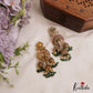 Stunning Lord Ganesha Motifs Chandelier Earrings With Pearl Bead Drops E1091 (Available In 2 Colors)