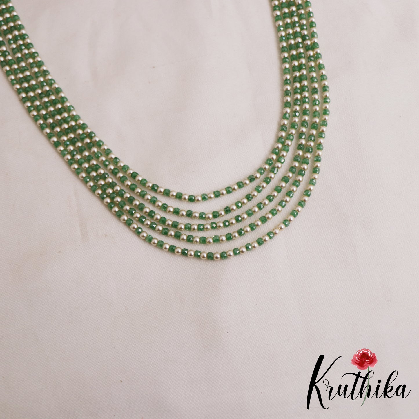 Elegant Multi Layered Pearl Bead Haaram LH2099