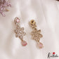 Sparkling Floral Leaf Motifs CZ Victorian Necklace NC3152 (Available In 6 Colors)