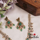 Sparkling Mango Motifs AD Victorian Necklace With Green Bead Drops NC2856 (Available In 2 Colors)