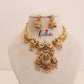 Lakshmi Devi peacock pipe necklace set NC808