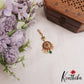 Elegant Floral Motifs Jadau Maang Tikka With Green Bead Drop MT375
