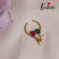 Beautiful Jadau Septum Nose Ring- No Piercing Required N57 (Available in 4 Colours)