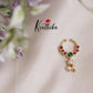 Simple Jadau Septum Nose Ring- No Piercing Required N31 (Available in 5 Colours)