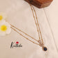 Simple two layer pendant chain set NC1770