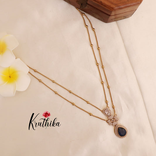 Simple two layer pendant chain set NC1770