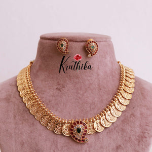 Pretty Kemp mango pendant Kasu Necklace NC1845