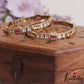 Trendy Elephant Motifs AD Bangles B467 (Set of 2)|(Available In 2 Colors)