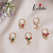 Trendy Jadau Septum Nose Ring- No Piercing Required N30 (Available in 5 Colours)