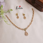 Simple CZ Multi Stone Pendant Necklace NC2211