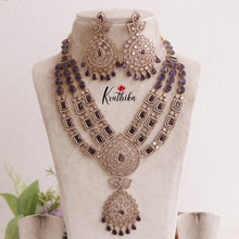 Gorgeous AD Moissanite Three Layer Haaram LH1889 (Available in 5 Colours)